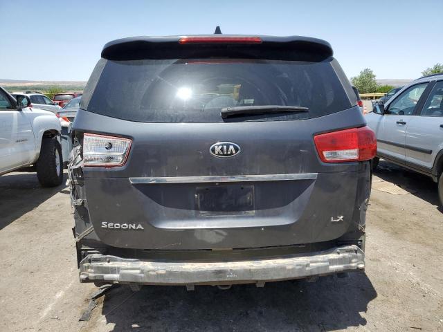 KNDMB5C11G6150896 - 2016 KIA SEDONA LX GRAY photo 6