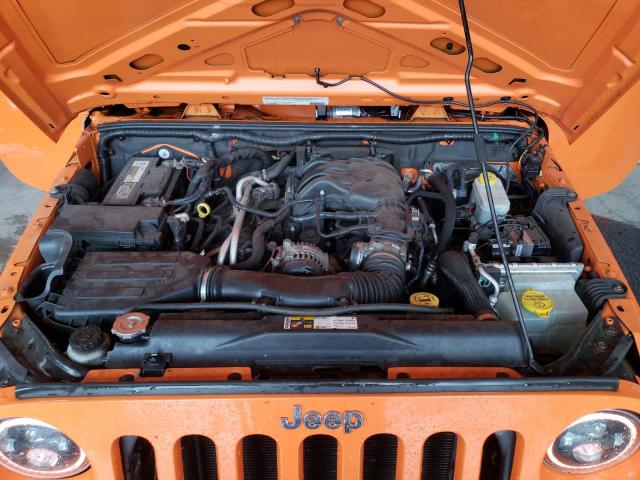 1C4AJWAG2CL285772 - 2012 JEEP WRANGLER SPORT ORANGE photo 11