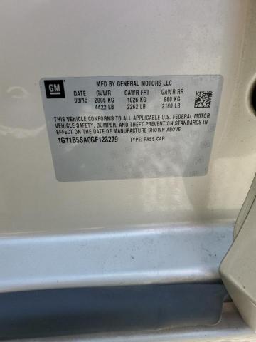 1G11B5SA0GF123279 - 2016 CHEVROLET MALIBU LIM LS Bej fotoğraf 12
