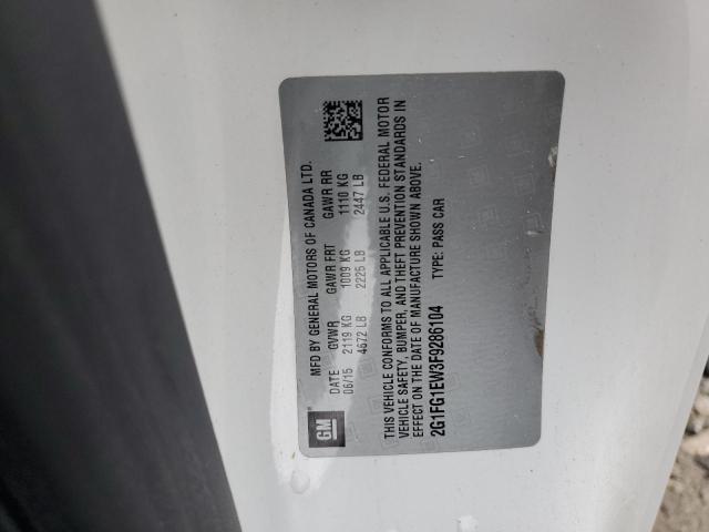 2G1FG1EW3F9286104 - 2015 CHEVROLET CAMARO SS WHITE photo 12