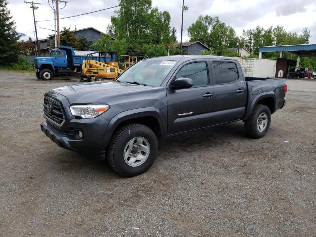 3TMCZ5AN6KM191112 - 2019 TOYOTA TACOMA DOUBLE CAB GRAY photo 1