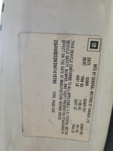 2G4WB52K5W1415761 - 1998 BUICK REGAL LS 白色 照片 12