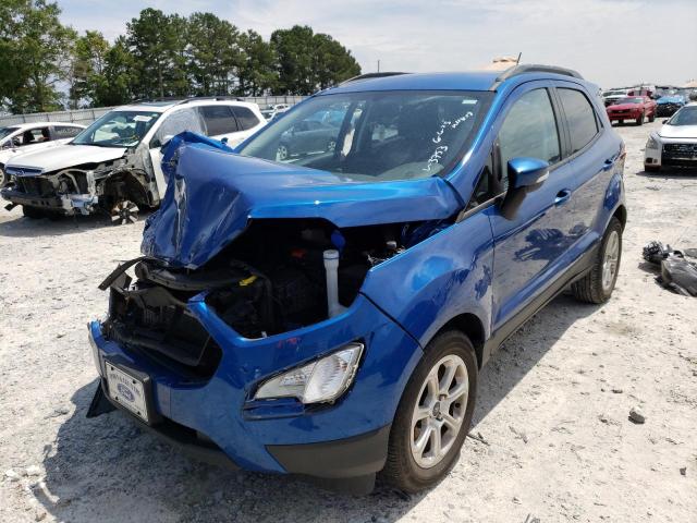 MAJ3S2GE9LC393753 - 2020 FORD ECOSPORT SE BLUE photo 1