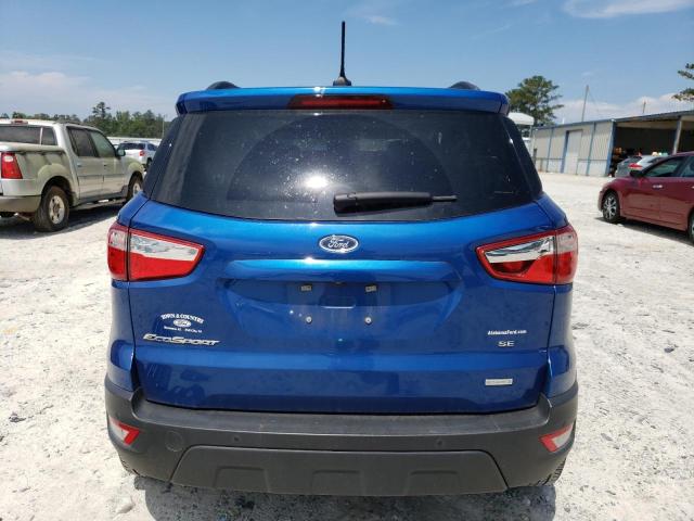 MAJ3S2GE9LC393753 - 2020 FORD ECOSPORT SE BLUE photo 6