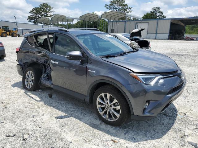 JTMDJREV2HD122810 - 2017 TOYOTA RAV4 HV LIMITED GRAY photo 4