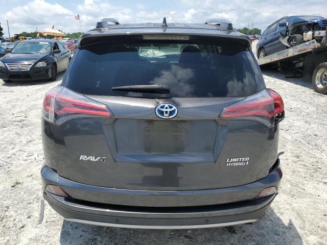 JTMDJREV2HD122810 - 2017 TOYOTA RAV4 HV LIMITED GRAY photo 6