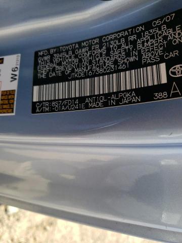 JTKDE167380231461 - 2008 TOYOTA SCION TC 蓝色 照片 12