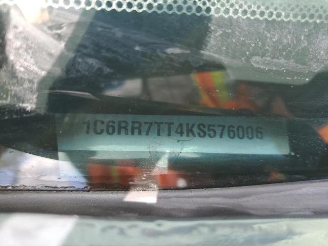 1C6RR7TT4KS576006 - 2019 RAM 1500 CLASS SLT GRAY photo 12