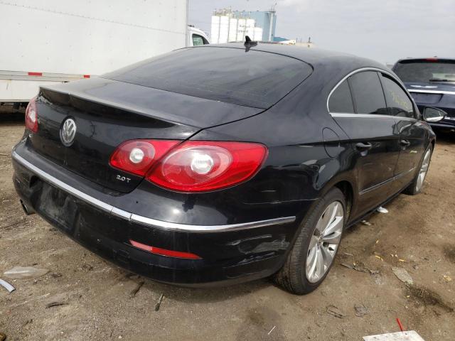 WVWHP7AN2CE536344 - 2012 VOLKSWAGEN CC LUXURY BLACK photo 4