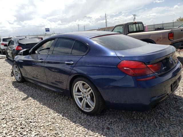 WBA6B8C52FD453464 - 2015 BMW 640 XI GRAN COUPE BLUE photo 2