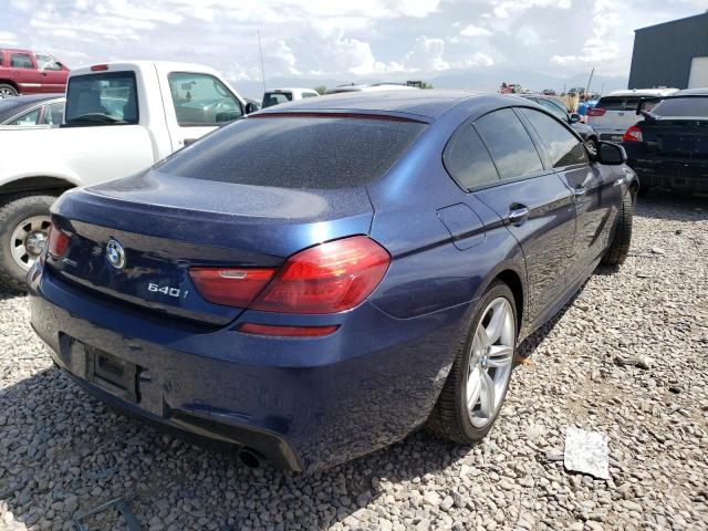 WBA6B8C52FD453464 - 2015 BMW 640 XI GRAN COUPE BLUE photo 3