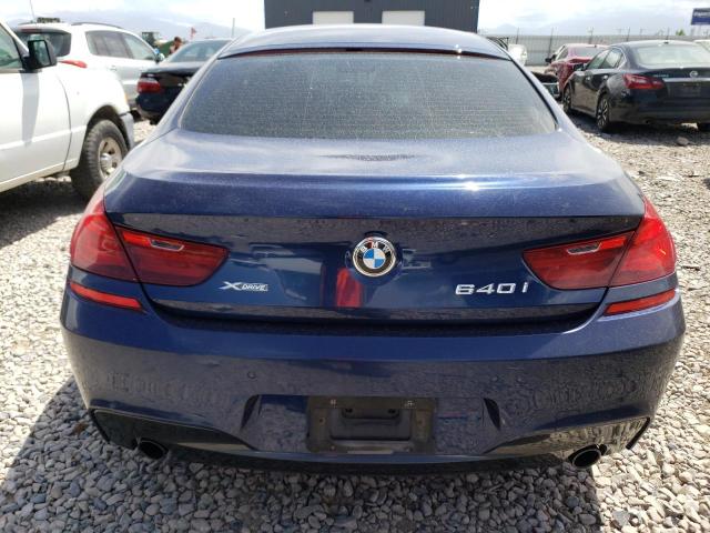 WBA6B8C52FD453464 - 2015 BMW 640 XI GRAN COUPE BLUE photo 6