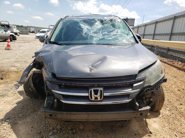 2HKRM3H73EH509945 - 2014 HONDA CR-V EXL GRAY photo 5