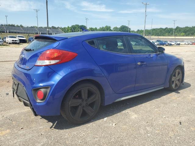 KMHTC6AE1DU155295 - 2013 HYUNDAI VELOSTER TURBO BLUE photo 3