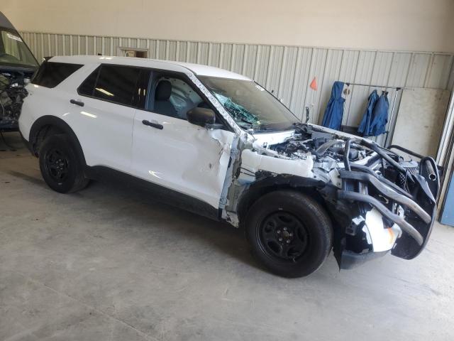 1FM5K8AB3NGA29016 - 2022 FORD EXPLORER POLICE INTERCEPTOR WHITE photo 4