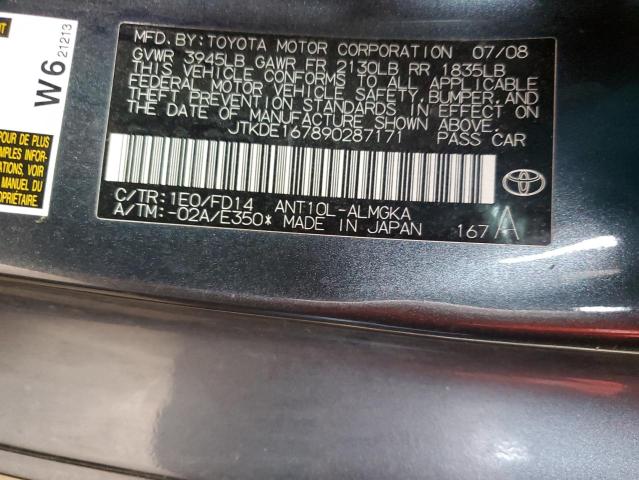 JTKDE167890287171 - 2009 TOYOTA SCION TC 灰色 照片 12