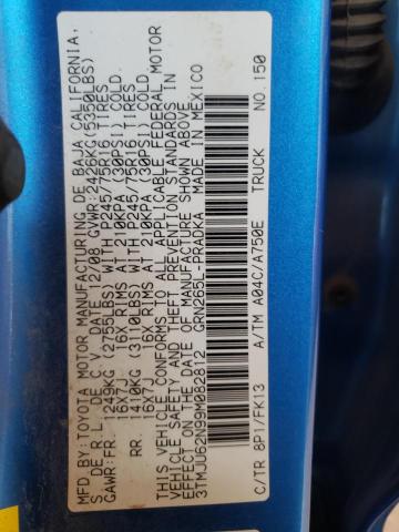 3TMJU62N99M082812 - 2009 TOYOTA TACOMA DOUBLE CAB PRERUNNER BLUE photo 12