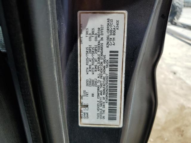 4TASM92N2XZ502827 - 1999 TOYOTA TACOMA XTRACAB PRERUNNER იასამნისფერი ფოტო 12