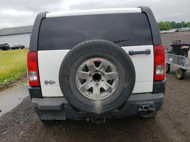 5GTEN13E688173452 - 2008 HUMMER H3 WHITE photo 6