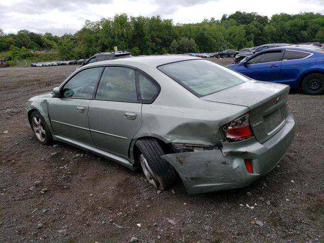 4S3BL616897215281 - 2009 SUBARU LEGACY 2.5I TURQUOISE photo 2