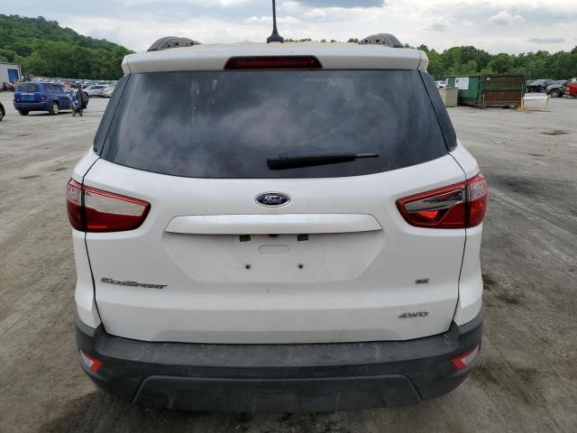 MAJ6S3GL9LC313689 - 2020 FORD ECOSPORT SE WHITE photo 6