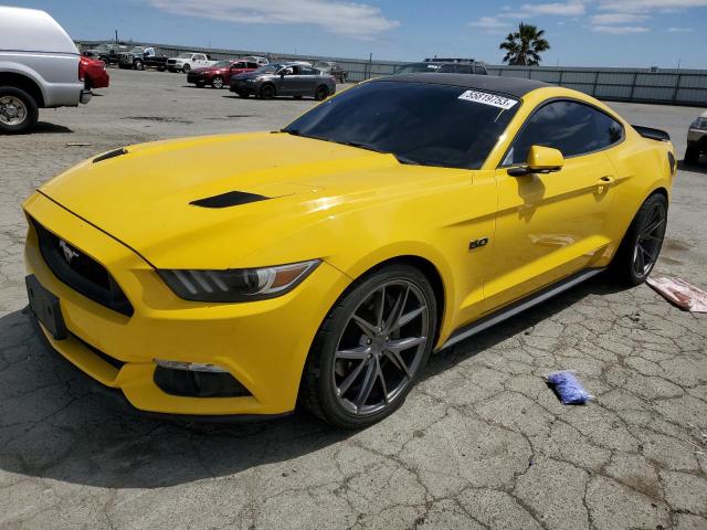 1FA6P8CF2G5212180 - 2016 FORD MUSTANG GT YELLOW photo 1