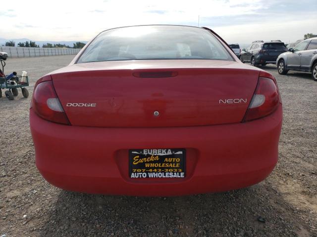 1B3ES46C01D209937 - 2001 DODGE NEON SE MAROON photo 6