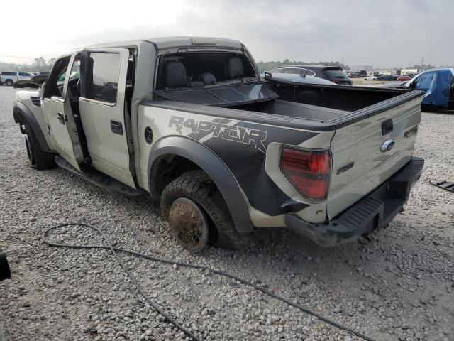 1FTFW1R69EFC92435 - 2014 FORD F150 SVT RAPTOR CREAM photo 2