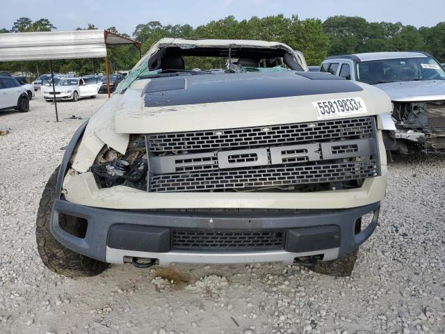 1FTFW1R69EFC92435 - 2014 FORD F150 SVT RAPTOR CREAM photo 5