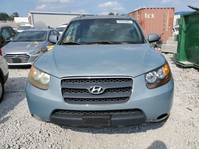 5NMSH13E87H038150 - 2007 HYUNDAI SANTA FE SE BLUE photo 5