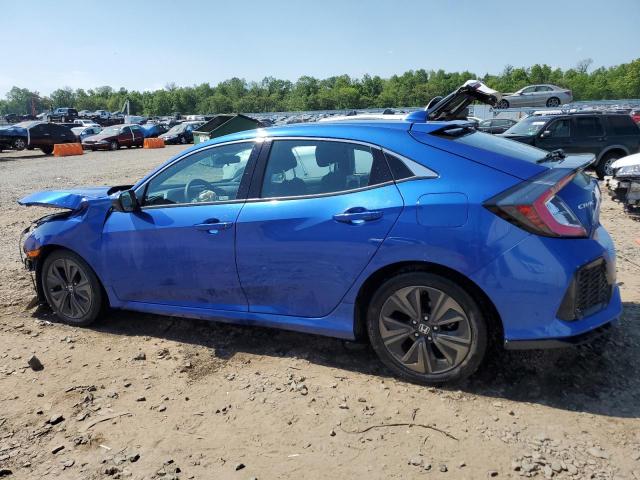 SHHFK7H68KU410232 - 2019 HONDA CIVIC EX BLUE photo 2