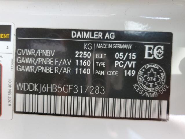 WDDKJ6HB5GF317283 - 2016 MERCEDES-BENZ E 400 4MATIC WHITE photo 12