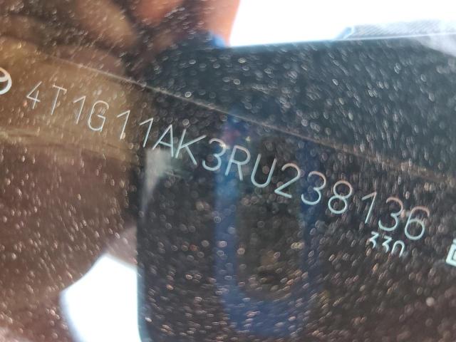 4T1G11AK3RU238136 - 2024 TOYOTA CAMRY SE NIGHT SHADE GRAY photo 12