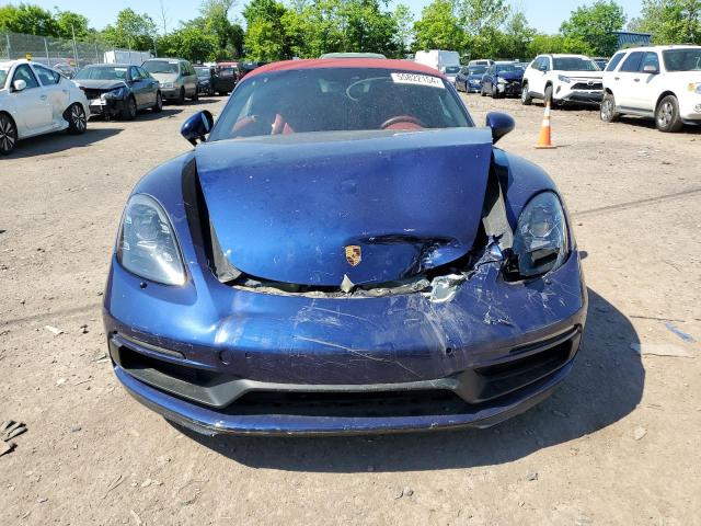 WP0CD2A89NS228236 - 2022 PORSCHE BOXSTER GTS BLUE photo 5