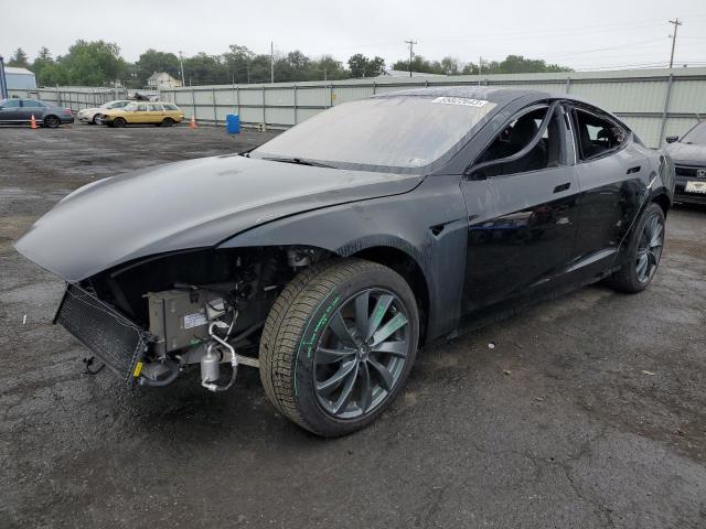 5YJSA1E2XMF426632 - 2021 TESLA MODEL S Чорний фото 1