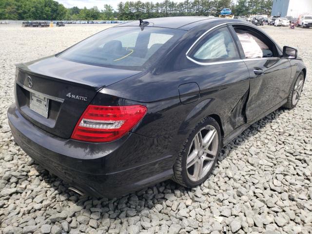 WDDGJ8JBXCF896695 - 2012 MERCEDES-BENZ C 350 4MATIC BLACK photo 3