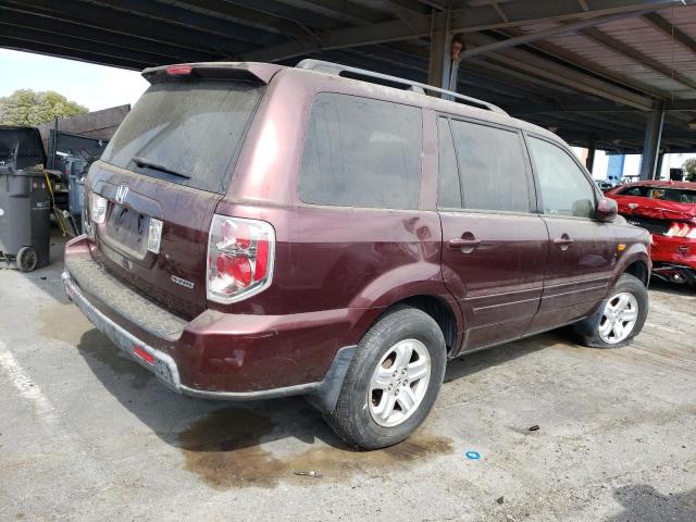 5FNYF18208B028147 - 2008 HONDA PILOT VP MAROON photo 3