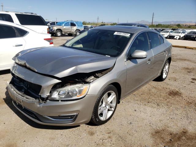 YV140MFK7F2337435 - 2015 VOLVO S60 PREMIER SILVER photo 1