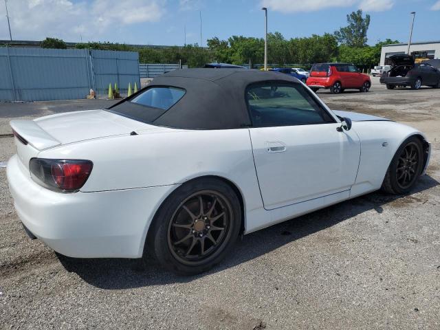 JHMAP11463T000934 - 2003 HONDA S2000 WHITE photo 3