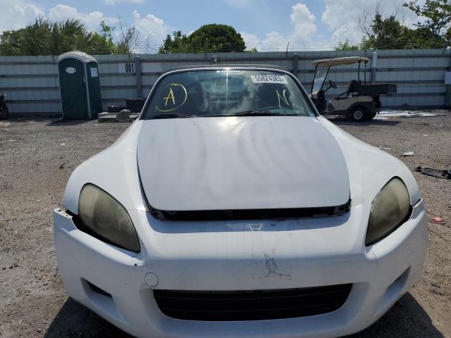 JHMAP11463T000934 - 2003 HONDA S2000 WHITE photo 5