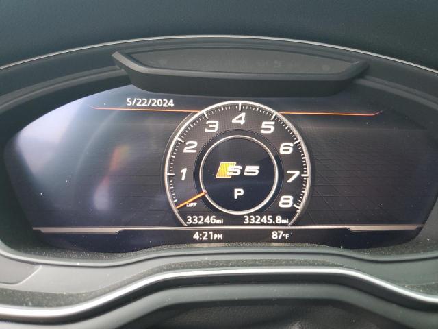 WAUB4CF58KA092521 - 2019 AUDI S5 PREMIUM PLUS შავი ფოტო 9