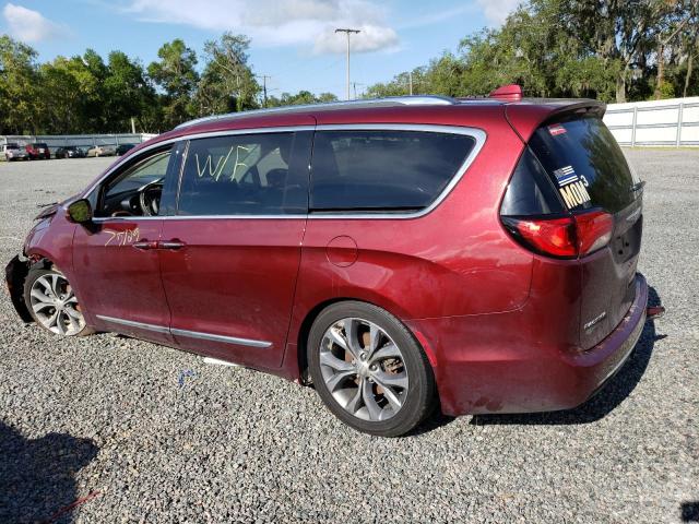 2C4RC1GG5JR289715 - 2018 CHRYSLER PACIFICA LIMITED BURGUNDY photo 2