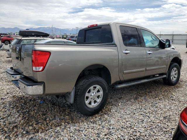 1N6AA07B06N525724 - 2006 NISSAN TITAN XE TAN photo 3