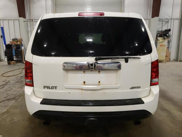 5FNYF4H58FB016417 - 2015 HONDA PILOT EXL WHITE photo 6