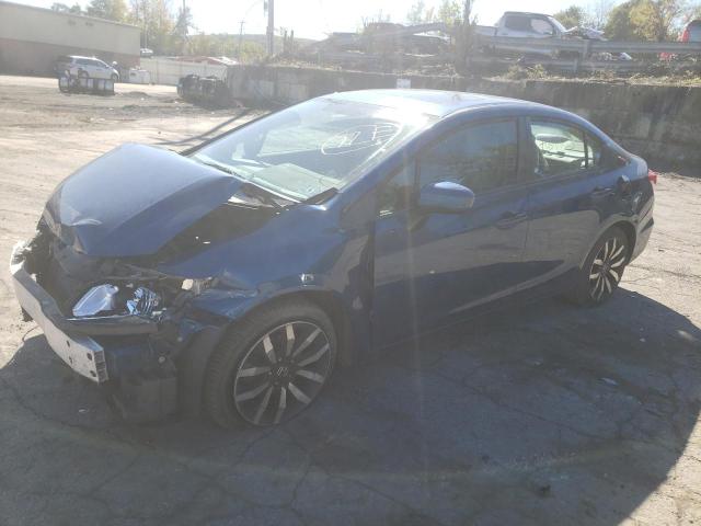2HGFB2F99EH527948 - 2014 HONDA CIVIC EXL ლურჯი ფოტო 1