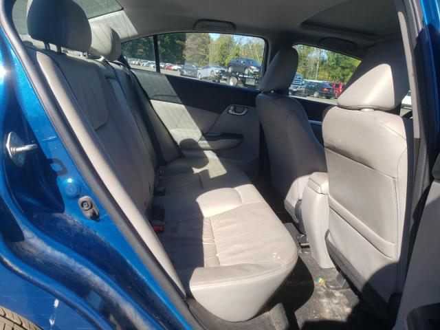 2HGFB2F99EH527948 - 2014 HONDA CIVIC EXL ლურჯი ფოტო 10