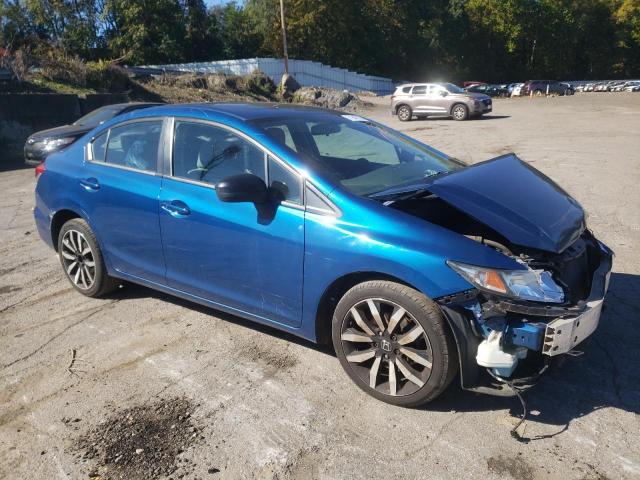 2HGFB2F99EH527948 - 2014 HONDA CIVIC EXL ლურჯი ფოტო 4