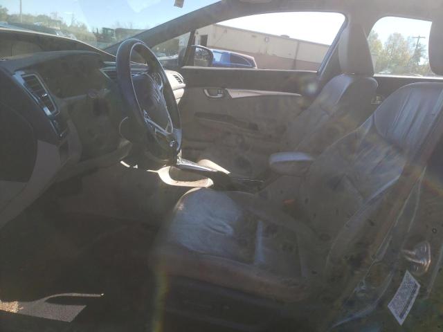 2HGFB2F99EH527948 - 2014 HONDA CIVIC EXL ლურჯი ფოტო 7