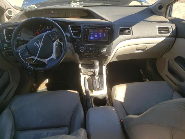 2HGFB2F99EH527948 - 2014 HONDA CIVIC EXL ლურჯი ფოტო 8