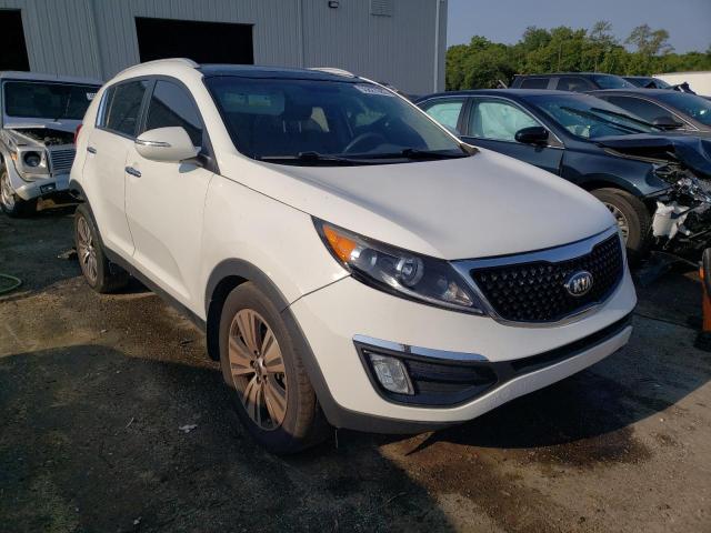 KNDPC3AC6E7616302 - 2014 KIA SPORTAGE EX WHITE photo 1